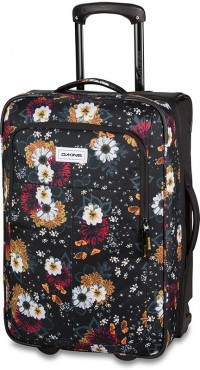Дорожная сумка Dakine Carry On Roller 42L Winter Daisy (цветочный принт на черном фоне)
