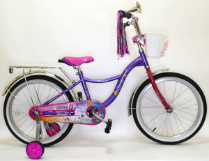 Велосипед NOVATRACK LITTLE GIRLZZ 20&quot;, фиолетовый (демо-товар в хорошем состоянии) 