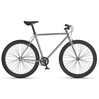 Велосипед Black One Urban 700 серебристый/черный (2021)