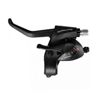 Перекл-ль SHIMANO TOURNEY ESTTX800LBL 2-4130 шифтер+торм. ручка (2пальца) 3скор. левый TX800, тр.1800мм инд. уп. черный
