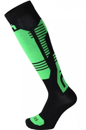 Носки горнолыжные Mico Superthermo Merino CA02601 155/nero verde fluo 