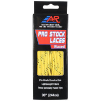 Шнурки хоккейные с пропиткой A&R PRO STOCK Waxed yellow