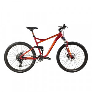 Велосипед Stark Tactic FS 27.4 HD красный матовый/оранжевый рама: 18&quot; (2024) 