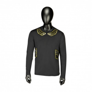Термо-топ с защитой Bauer Elite Padded LS BL Top SR Blk (1044395) 