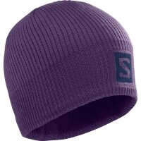 Шапка Salomon Logo Beanie Grape/Night Sky, OSFA