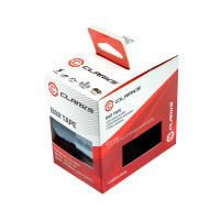 Лента на руль Clarks CHBT-SI-01 3-267 PU&EVA bartape+крепеж+заглушки, 3 мм, ребристая, черный