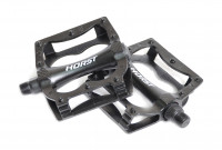 Педали Horst H315 00-170846 широкие литые с шипами, алюминий, черный