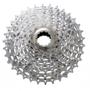 Кассета Shimano CS-M770 XT 9 скоростей, 11-12-14-16-18-21-24-28-32, алюминиевый паук, 264г, б/уп. 