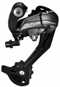Переключатель задний Shimano Altus RD-M370-L SGS 9 ск., емкость 45 зубов, черный, б/уп.