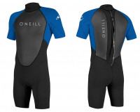 Гидрокостюм мужской короткий O'Neill Reactor-2 2mm Back Zip S/S Spring Black/Ocean S21 (5041 EJ7)