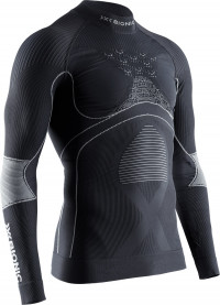 Термофутболка X-Bionic Energy Accumulator 4.0 Turtle Neck LG SL Men charcoal/pearl grey G087