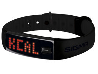 SIGMA Шагомер ACTIVO чёрный: количество шагов, расстояние, калории, индикация трёх зон активности, часы, продолжительность и качество сна (с приложением SIGMA ACTIV), на правую/левую руку, влагостойкость IPX7