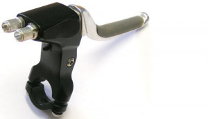 Ручка тормозная ProMax для V-brake на 2 троса (2 колеса одновременно), 4 пальца, алюминий/кратон 
