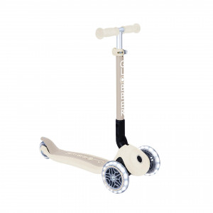 Трехколесный самокат Globber Junior Foldable Lights EcoLogic кокосовый 