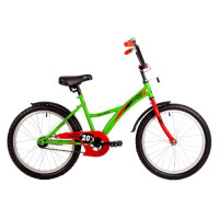Велосипед Novatrack Strike 20" (без доп. колес) зеленый (2022)