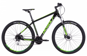 Велосипед Dewolf GROW 20 29&quot; черный/черный/кислотно-зеленый Рама 18&quot; (2021) 