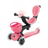 Трехколесный самокат-трансформер Globber Go Up Baby Lights 360 пастельно-розовый - Трехколесный самокат-трансформер Globber Go Up Baby Lights 360 пастельно-розовый