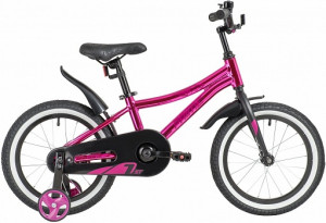 Велосипед Novatrack Prime 16&quot; алюминий розовый металлик (2020) 