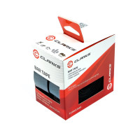 Лента на руль Clarks CHBT-0109 3-268 EVA bartape+крепеж+заглушки, 3 мм, гладкая с перфорацией, черный