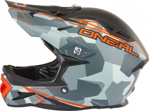 Шлем O-Neal Warp Fidlock Edgy Camo / Grey S (55-56см), серый, 0615C-202 