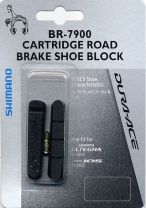 Вкладыш торм. кол. Shimano, шоссейн., R55C3, пара, для DA, Ultegra, 105 