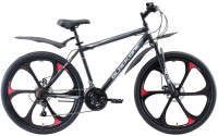 Велосипед Black One Onix 26 D FW серебристый/черный (2021)