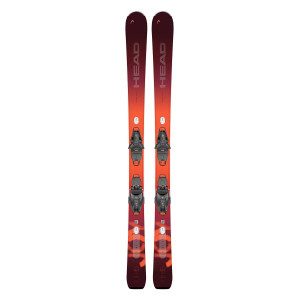 Горные лыжи Head e-Total Joy SW SLR Pro + креп. Protector SLR 11 GW Brake 90 [N] dark red/or (2025) 