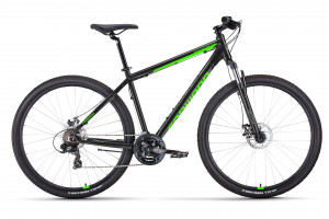 Велосипед Forward Apache 29 2.0 D Classic черный/ярко-зеленый рама 17&quot; (2022) 