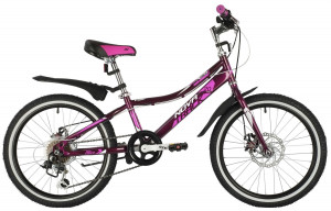 Велосипед Novatrack Alice 20&quot; темно-фиолетовый (2021) 