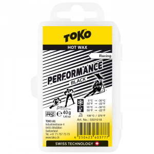 Парафин низкофтористый TOKO Performance black 40 г. 