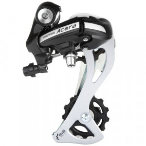 Переключатель задний Shimano Acera, M360, SGS, 7/8 ск., черный 