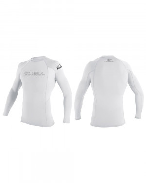 Гидромайка мужская длинный рукав O&#039;Neill BASIC SKINS L/S RASH GUARD white 3342 025 (2020) 