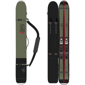 Чехол для лыж Van Deer Ski Carrier 100L khaki/black для 2 пар лыж 