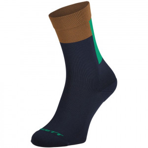 Носки Scott Block Stripe Crew dark blue/bread brown 