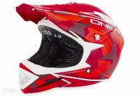 Шлем O-Neal Warp Fidlock Edgy Camo / Red M (57-58см), красный, 0615C-603