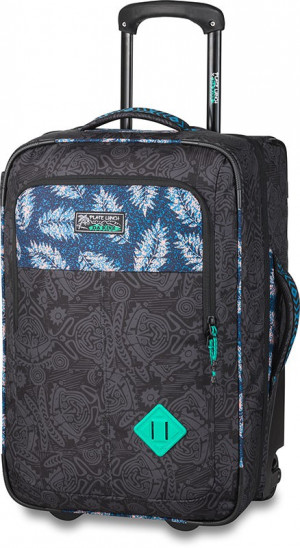 Дорожная сумка Dakine Carry On Roller 42L South Pacific (синий с листьями) 