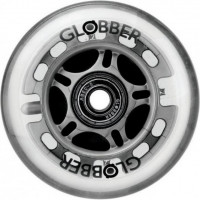 Светящееся заднее колесо Globber 80 мм для Primo, Evo прозрачный