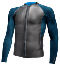 Гидрокуртка мужская на молнии O'Neill Blueprint 2mm Front Zip Jacket Black/Blue Haze S21 (5442 GW3)