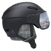 Шлем Salomon ICON² VISOR BLACK/SILVER UNIVERSAL (2021)