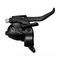Перекл-ль SHIMANO TOURNEY ESTTX800R8AL 2-4131 шифтер+торм. ручка (2пальца) 8скор. правый TX800, тр.2050мм инд. уп. черный