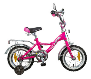 Велосипед Novatrack Багира, 12&quot; розовый 