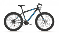 Велосипед Stark Fat 26.2 D черный/голубой (2021)