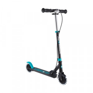 Самокат Globber Flow Element Junior Lights черно-бирюзовый 