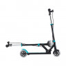 Самокат Globber Flow Element Junior Lights черно-бирюзовый - Самокат Globber Flow Element Junior Lights черно-бирюзовый