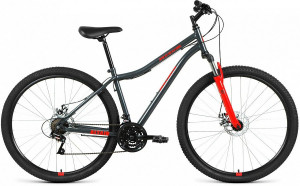 Велосипед Altair MTB HT 29 2.0 disc 21-ск темно-серый/красный (2021) 