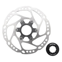 Тормозной диск Shimano RT64, 203мм, C.Lock, с стоп. кольцом внешн. шлицы