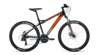 Велосипед Forward Flash 26 2.0 D черный/оранжевый 15" (2022)