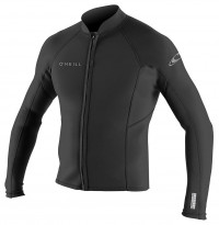 Гидрокуртка мужская на молнии O'Neill Reactor-2 2mm Front Zip Jacket Black/Black S21 (5046 A00)