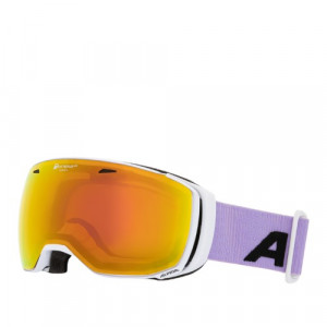 Очки горнолыжные Alpina Estetica Q-Lite White-Lilac Matt/Q-Lite Rainbow Sph. S2 (2024) 