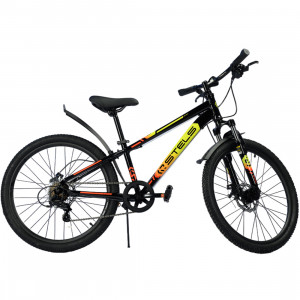 Велосипед Stels Navigator-400 MD 24&quot; Z010 (м) черный/желтый рама: 12&quot; (2025) 